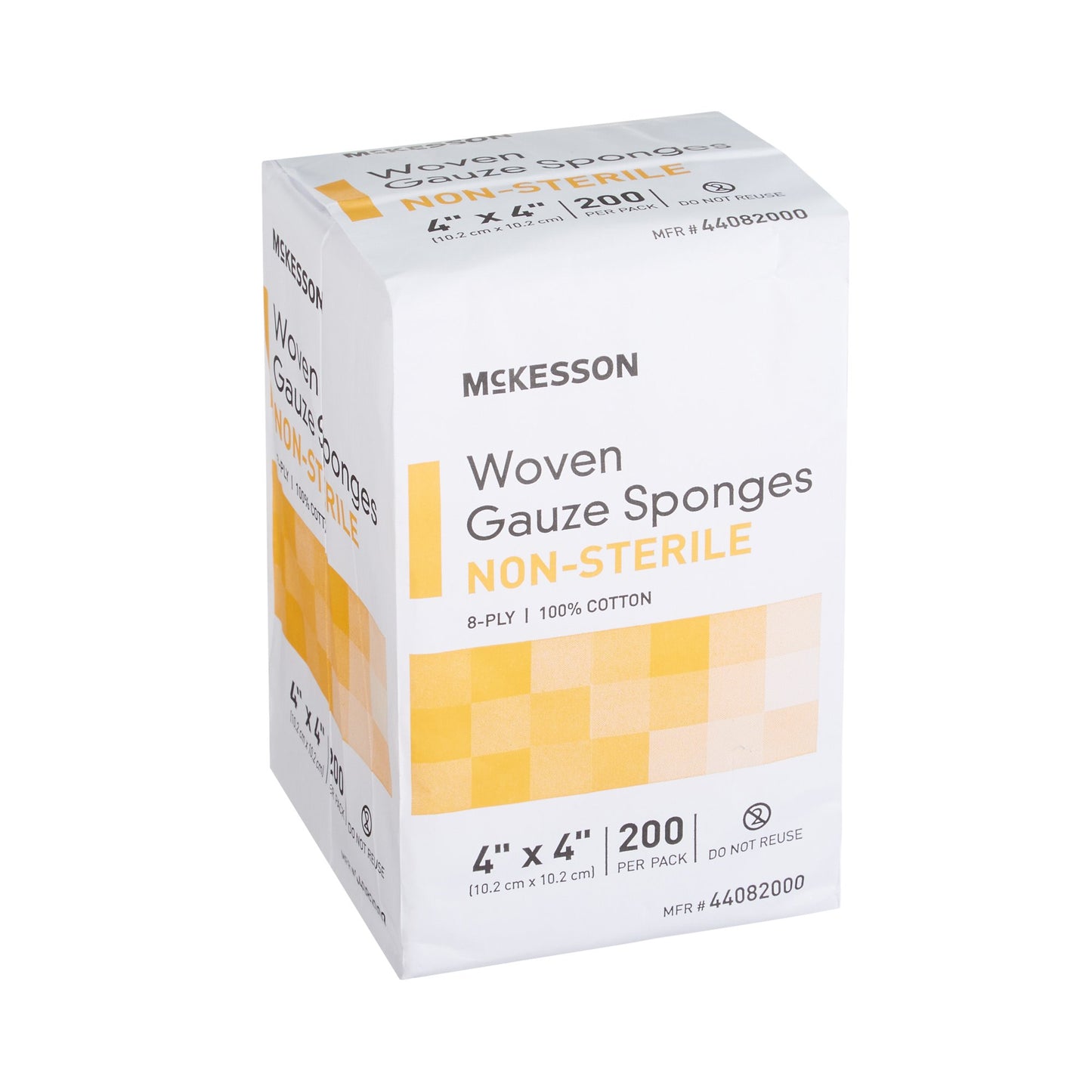 SPONGE, GAUZE 8PLY N/S 4"X4" (200/PK 20PK/CS)