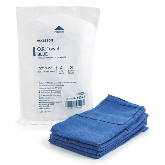 TOWEL, OR STR BLU DISP (4/PK 20PK/CS)