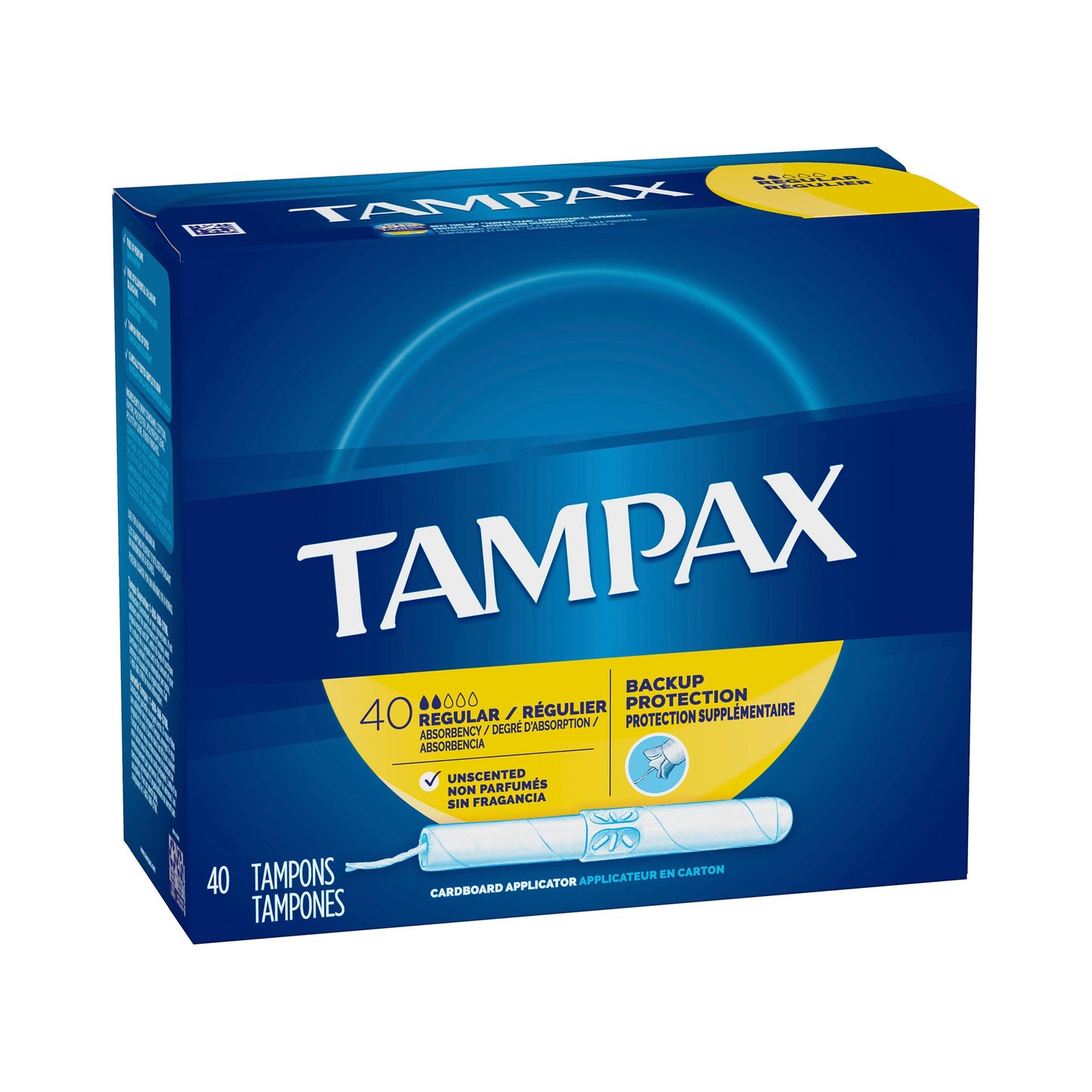 TAMPON, TAMPAX REG FLUSH (40/BX)