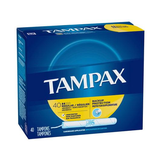 TAMPON, TAMPAX REG FLUSH (40/BX)