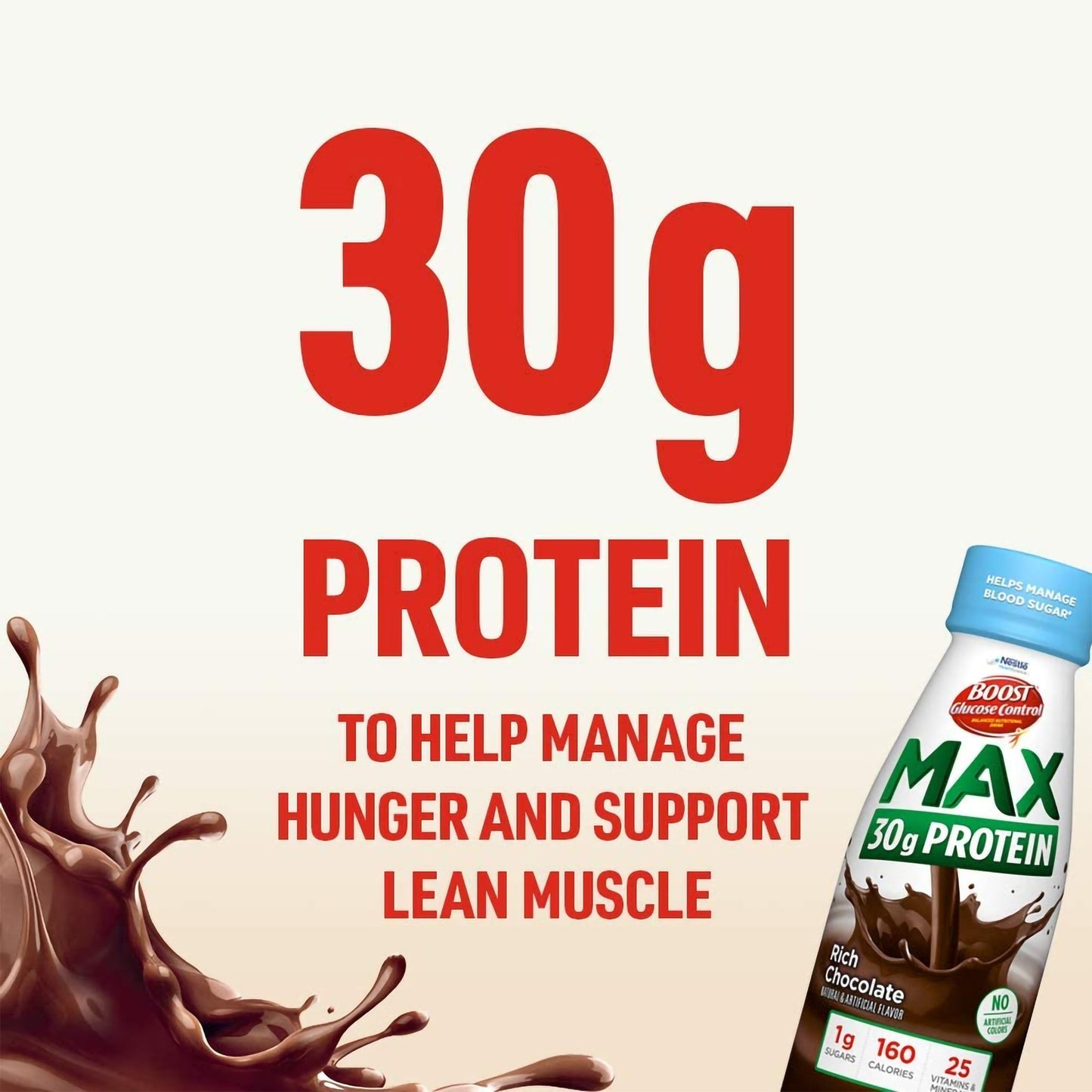 BOOST, GLUCOSE CONTROL MAX PROTEIN CHOCOLATE 11FL OZ (12/CS)
