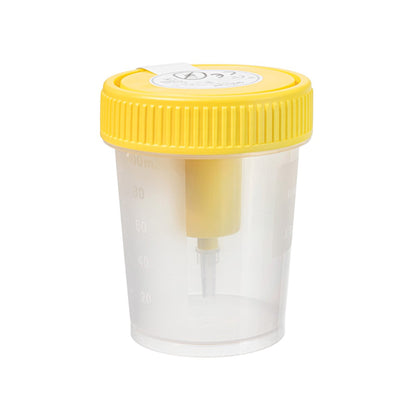 CUP, URINE STR W/INTEGRATED TRANSFER DEVICE (300/CS)
