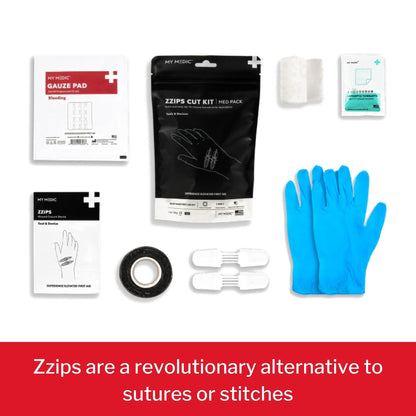 FIRST AID PACK, ZZIPS CUT ALL-IN-ONE BASIC