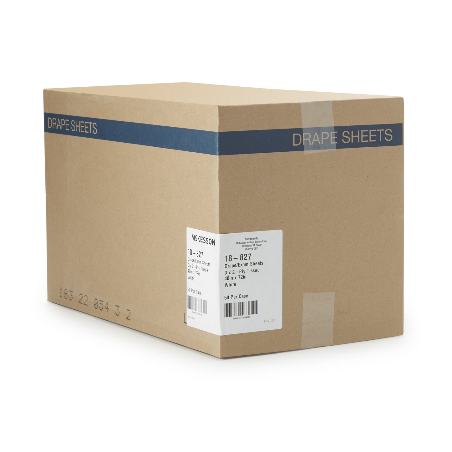 SHEET, DRAPE 2PLY WHT 40X72 (50/CS)