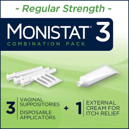 MONISTAT-3, CRM & OVULE ANTIFUNGAL (3/BX)