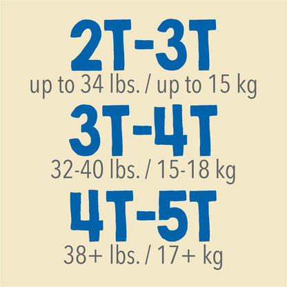 PANTS, TRAINING CUTIE BOY 2T-3T (26/BG 4BG/CS)