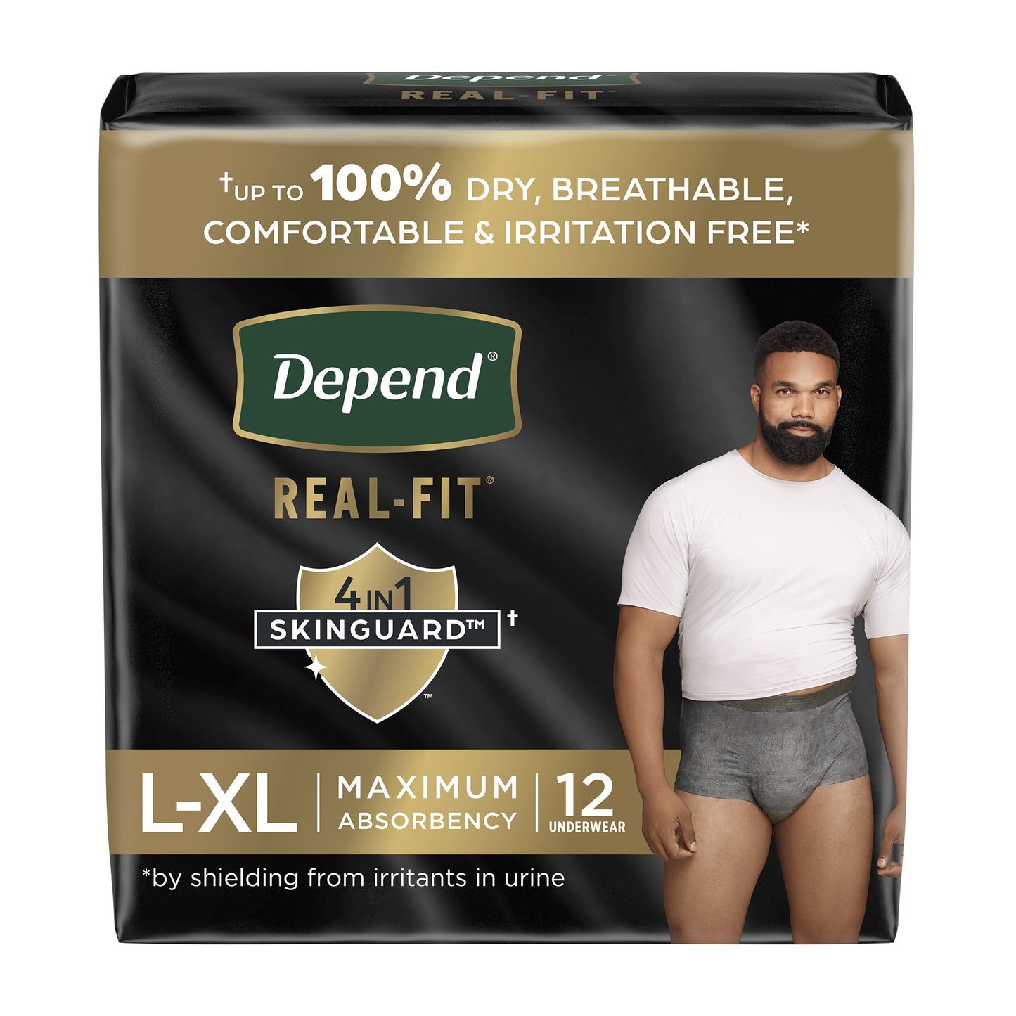 UNDERWEAR, DEPEND REALFIT MAX ABSRB LG/XLG (12/PK 2PK/CS)