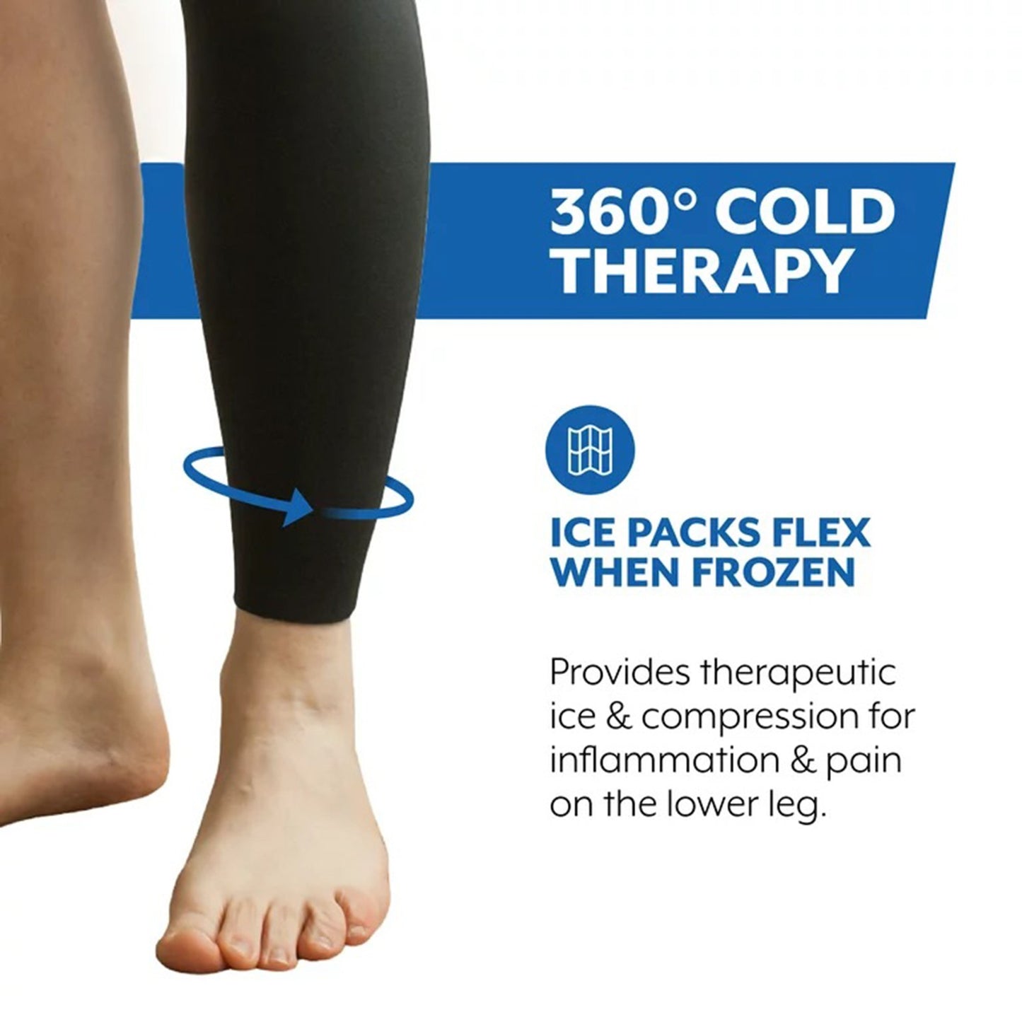SHIN WRAP, POLAR ICE SM W/INSERT