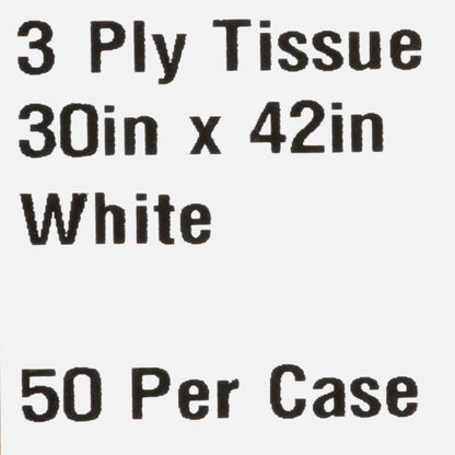 GOWN, EXAM 3PLY WHT 30X42 (50/CS)