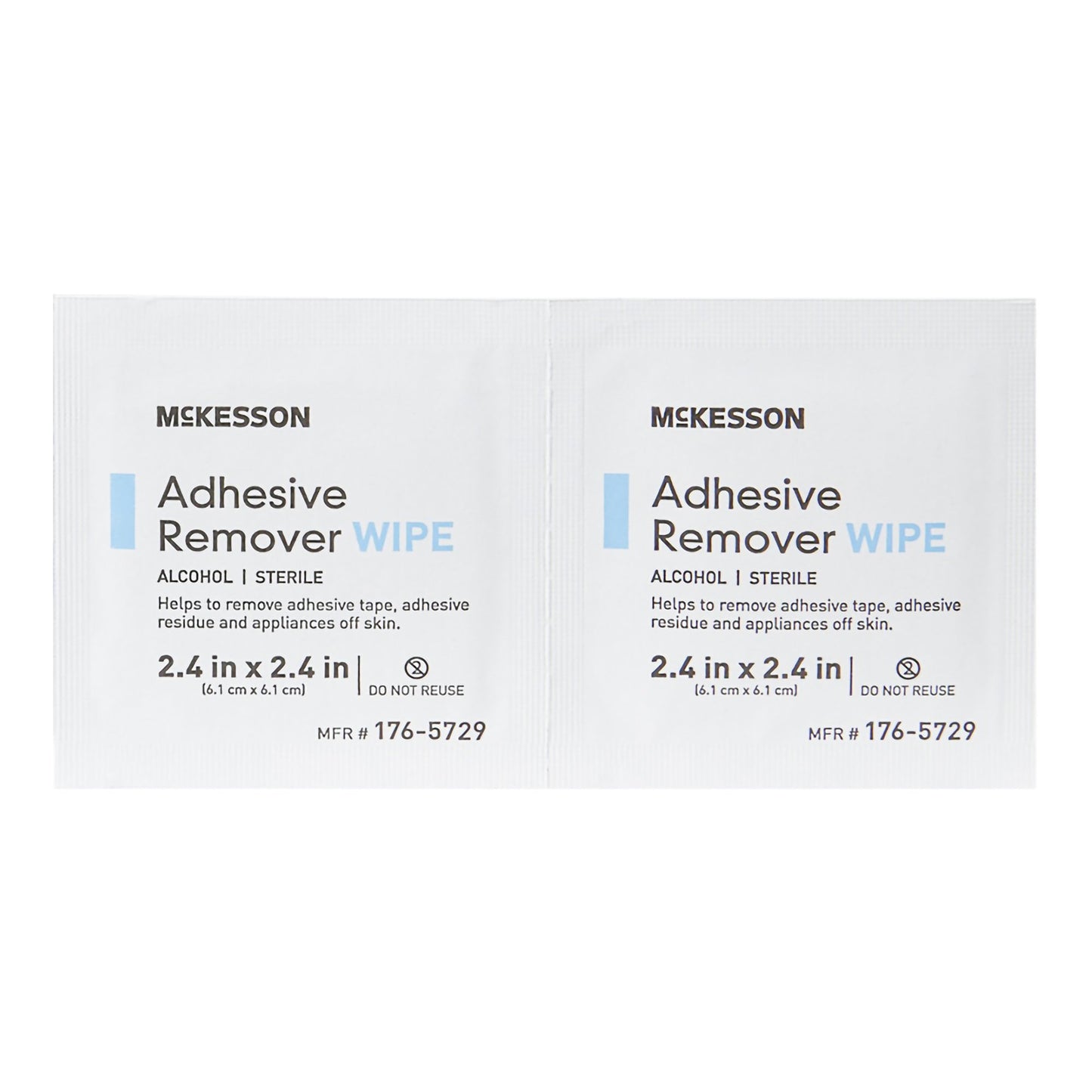 WIPE, ADH REMOVER 2.4"X2.4" (50PK/BX 50BX/CS)