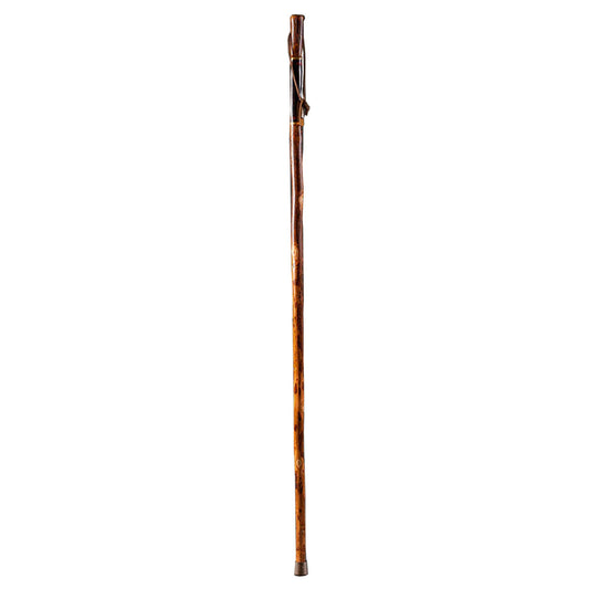 STICK, WALKING WOOD BRAZOS 55 FREE FORM LEATHER SAFARI 55"