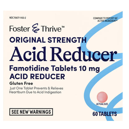 FAMOTIDINE, TAB FT SM ACID REDUCER 10MG (60/BX)