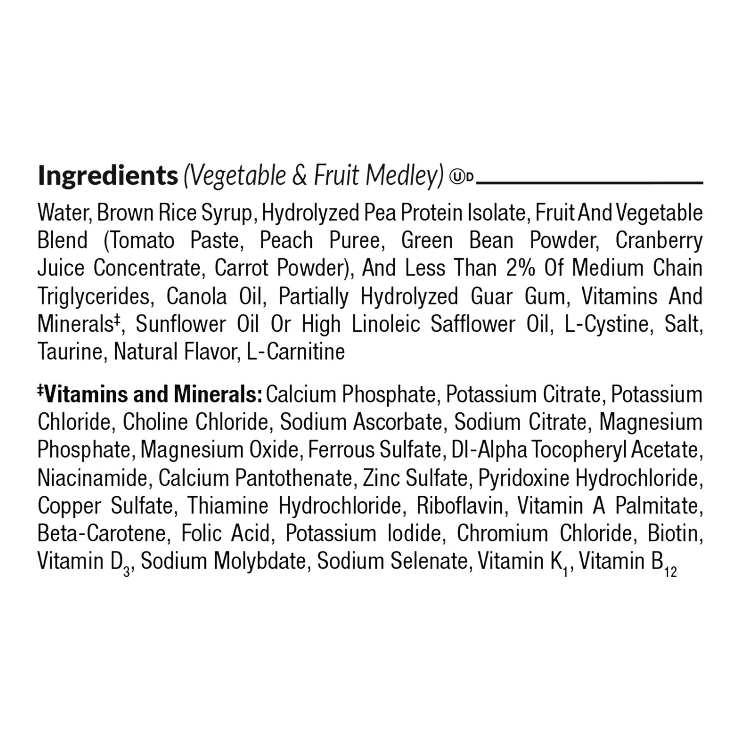COMPLEAT PEPTIDE, 1.0 CAL PED VEG/ FRUIT MEDLEY 250ML (24/CS
