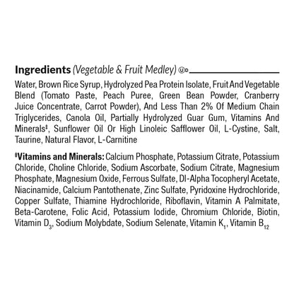 COMPLEAT PEPTIDE, 1.0 CAL PED VEG/ FRUIT MEDLEY 250ML (24/CS