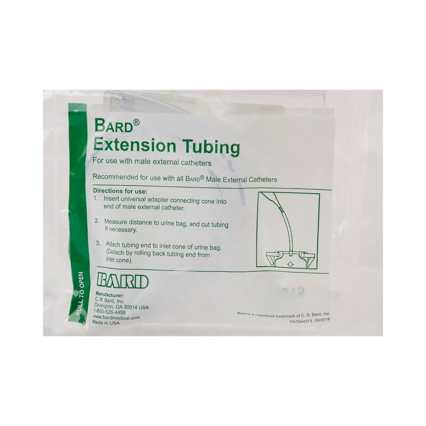 TUBE, EXT N/S LF 18" (24/CS) BARD