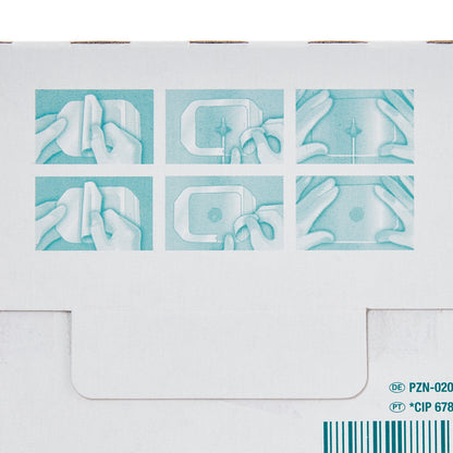 DRESSING, TEGADERM PIC FRAME W/LBL 4X4 3/4(50/BX) 3M