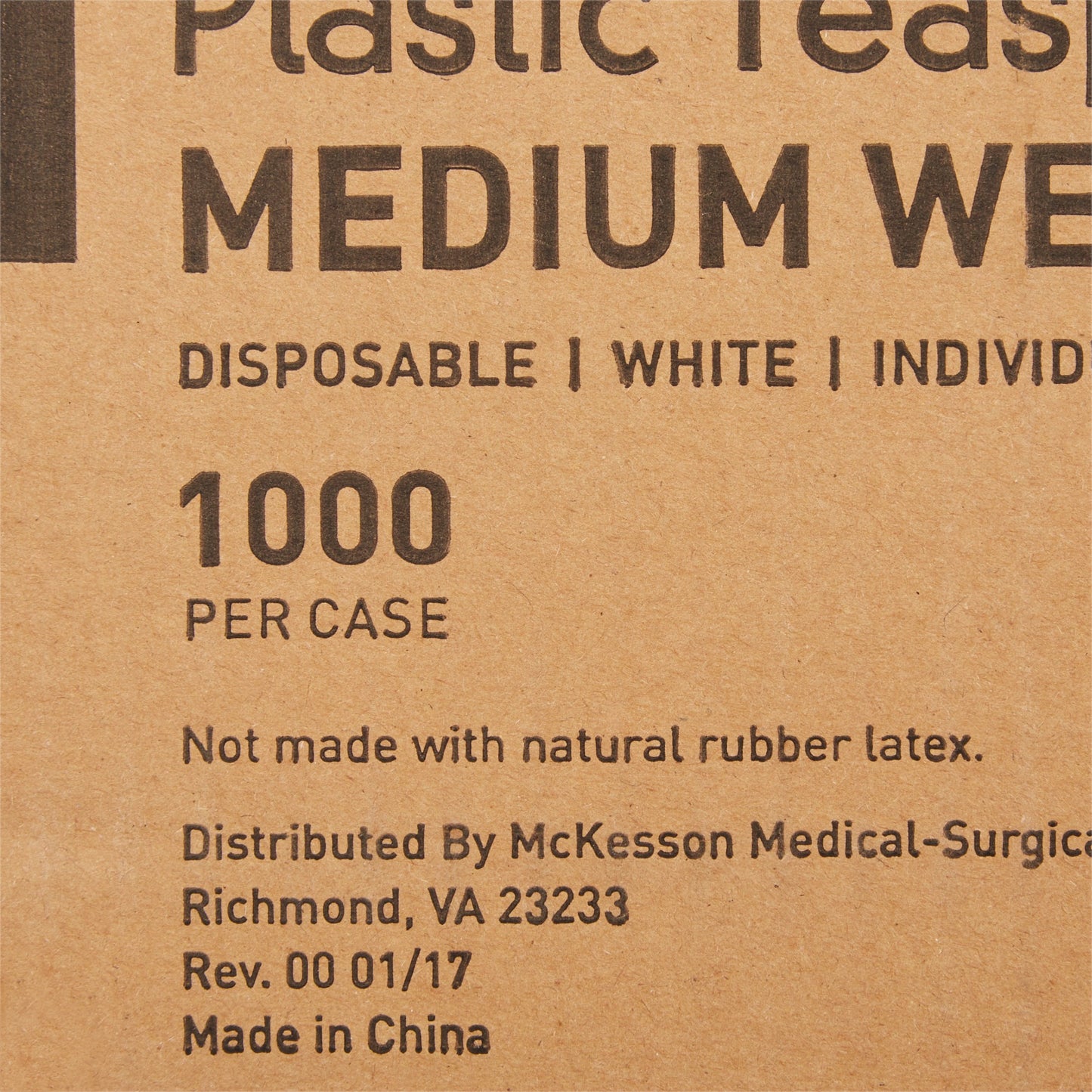 TEASPOON, PLAS INDIV WRAP WHT 5.5" (1000/CS)