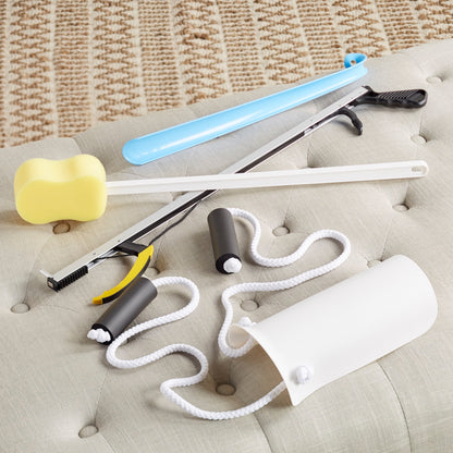HIP KIT, W/SHOEHORN/SPONGE/REACHER/SOCK AID 26"