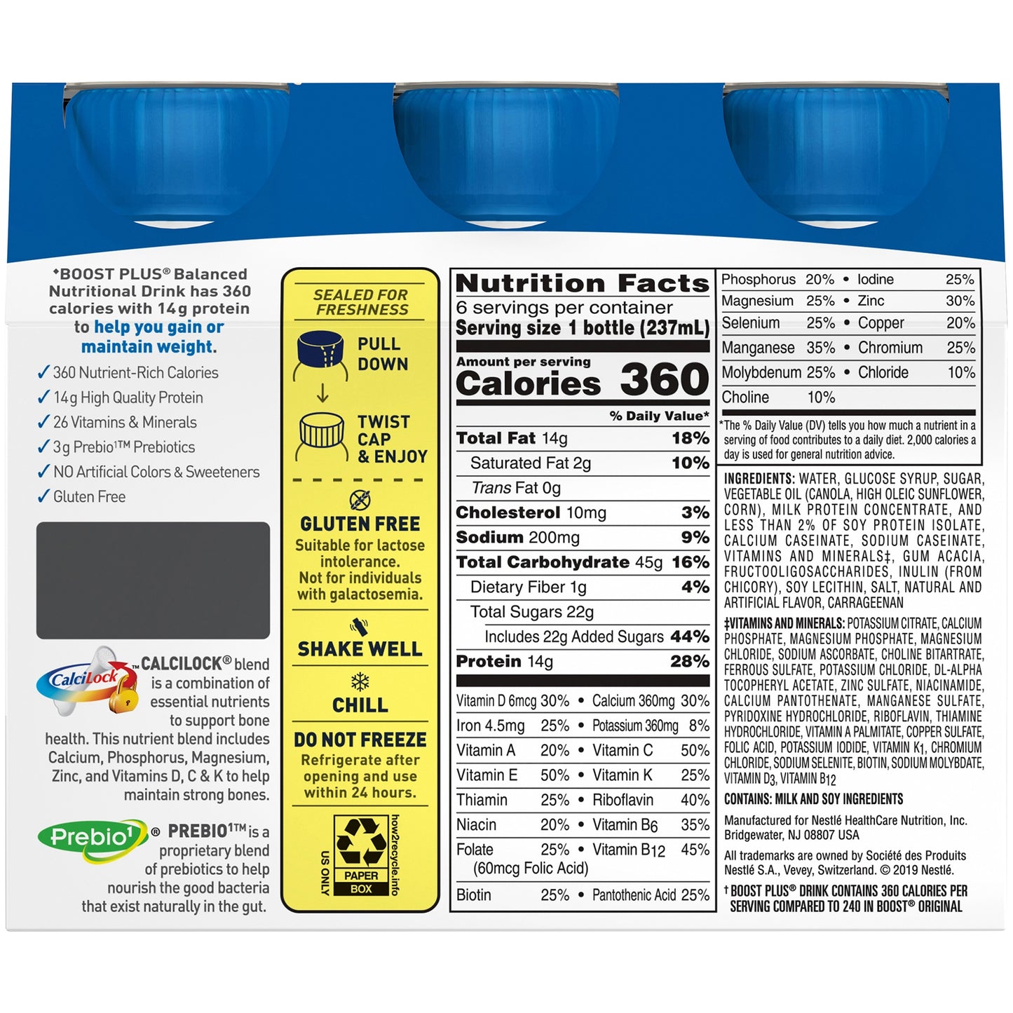 BOOST PLUS, VERY VANILLA 8OZ RETAIL (6/PK 4PK/CS)