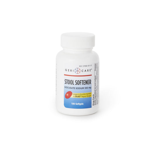 DOCUSATE SODIUM, CAP SGEL 100MG (100/BT 12BT/CS)