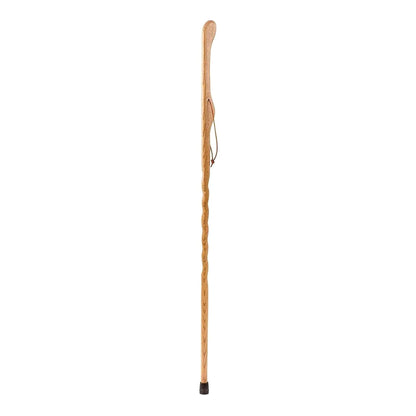 STICK, WALKING WOOD BRAZOS 55 TWISTED OAK HITCHHIKER TAN 55"