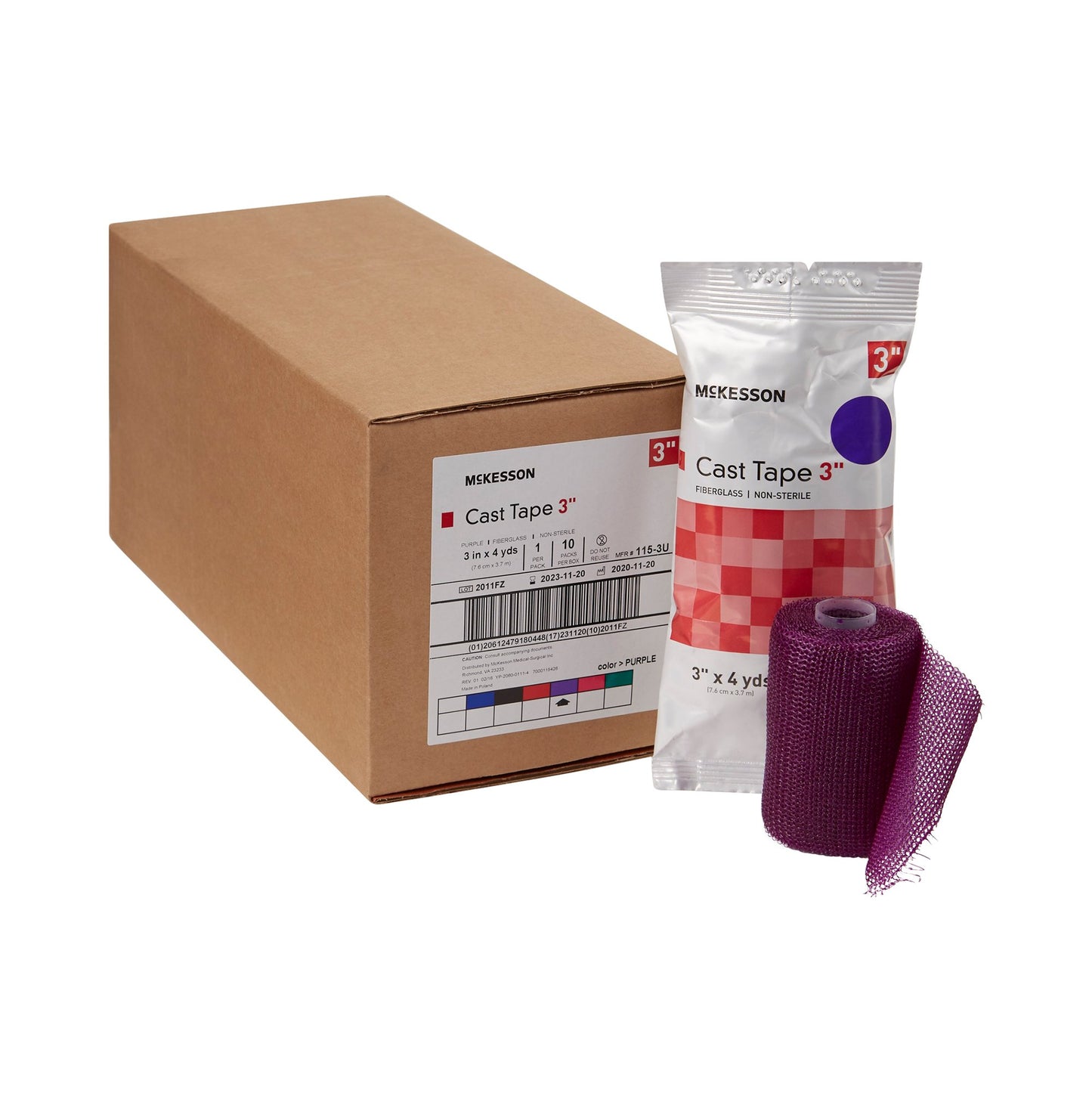 TAPE, CAST PUR LF 3"X4YDS (10RL/BX)