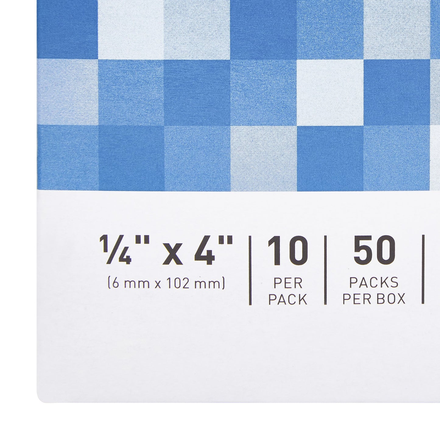 CLOSURE, SKIN REINF LF 1/4X4" (10/PK 50PK/BX 4BX/CS)