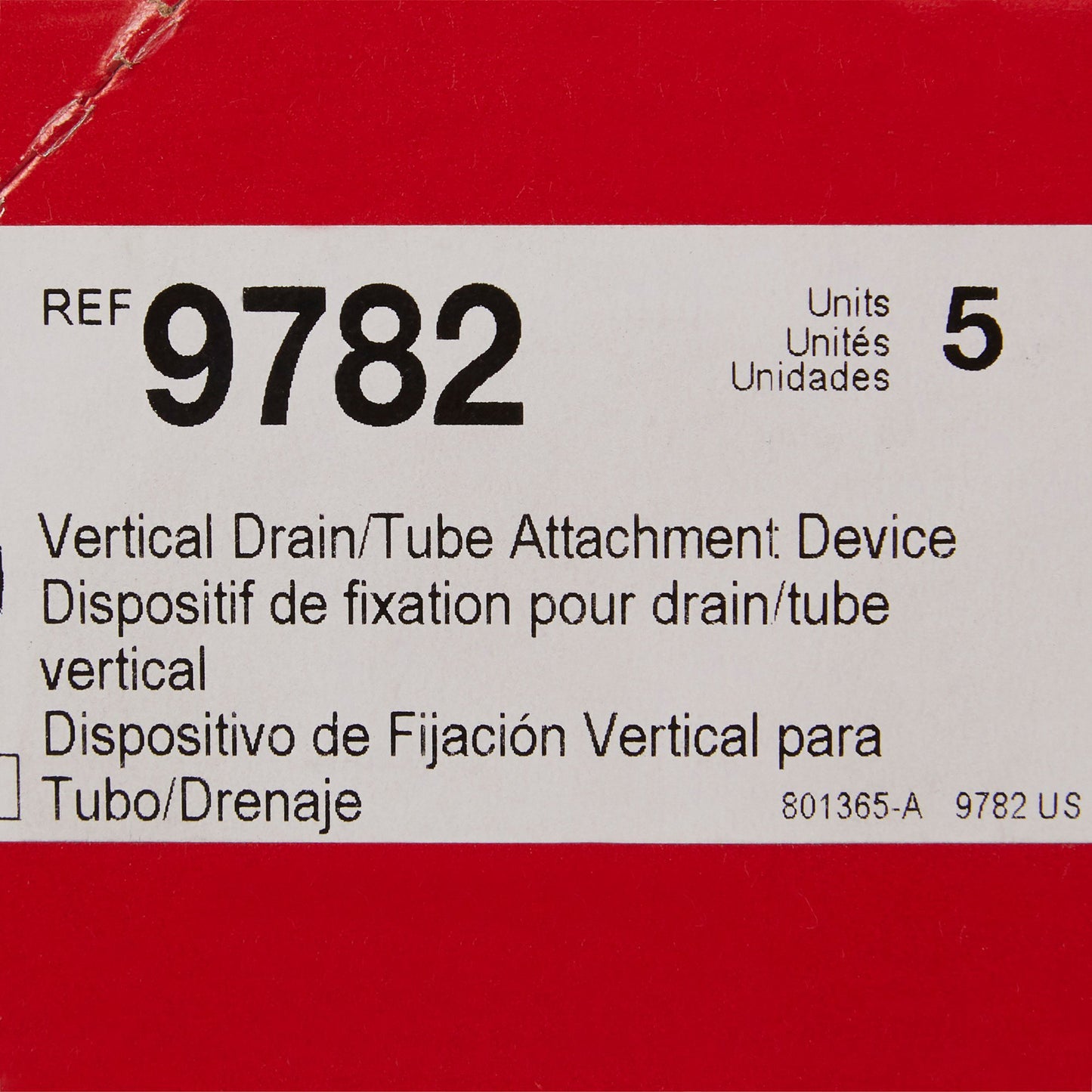 DEVICE ATTACHMENT, VERT W/DR/TUBE (5/BX)
