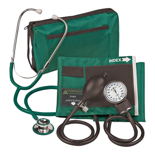 PRO KIT, SPHYGMOMANOMETER COMBO W/CASE HUNTER GRN (20/CS)