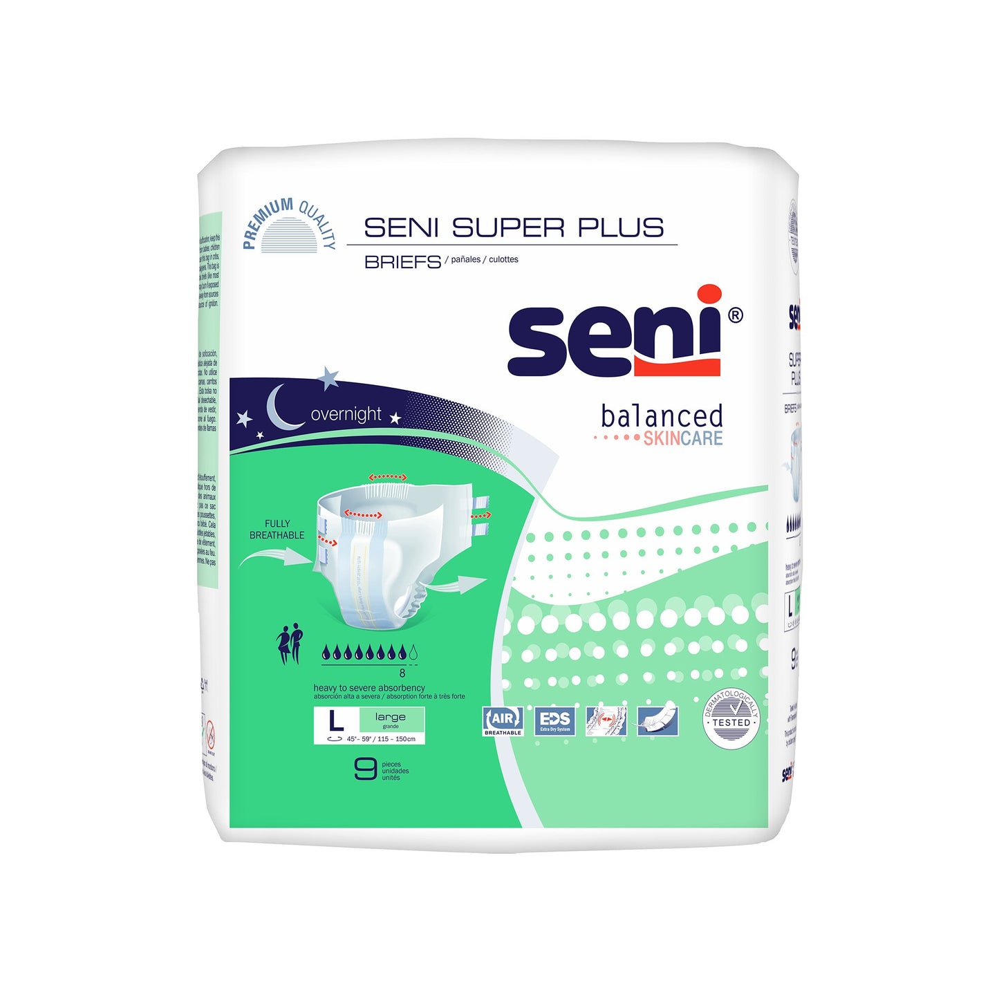 BRIEF, INCONT SENI SUPER PLUS LG 45"-59" (9/PK 4PK/CS)