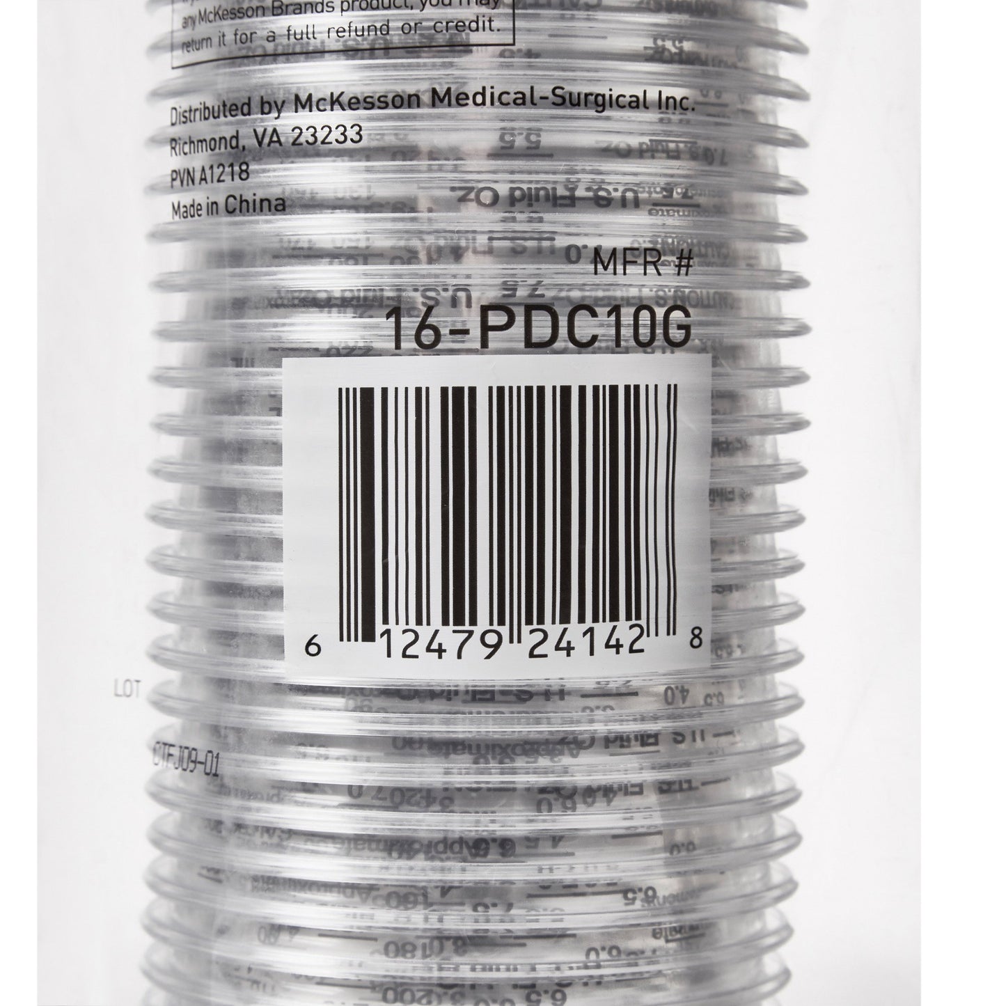 CUP, DRINKING GRADUATED PLAS CLR 10 OZ (50/SL 20SL/CS)