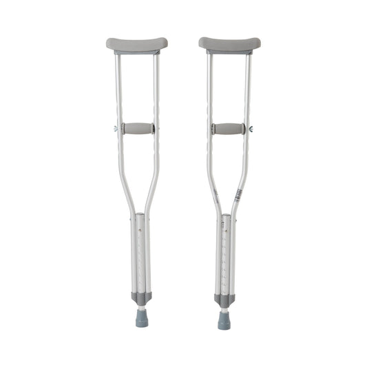 CRUTCH, ALUM PSH-BTN ADJ YTH 350LB (8PR/CS)