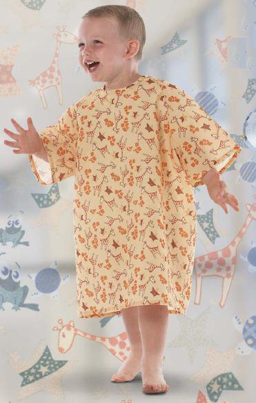 GOWN, ALL STAR FLAME OUT CHLD YLW SM