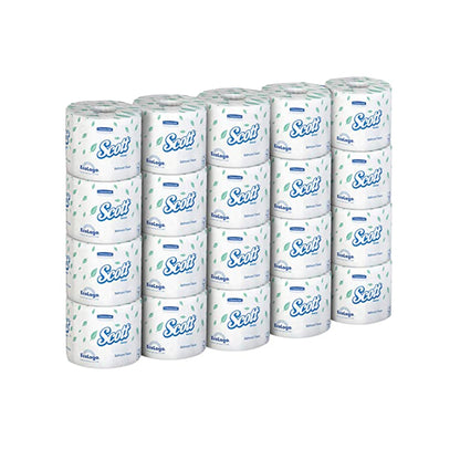 TISSUE, TOILET SCOTT 2PLY (550/RL 20RL/CS) KIMCON