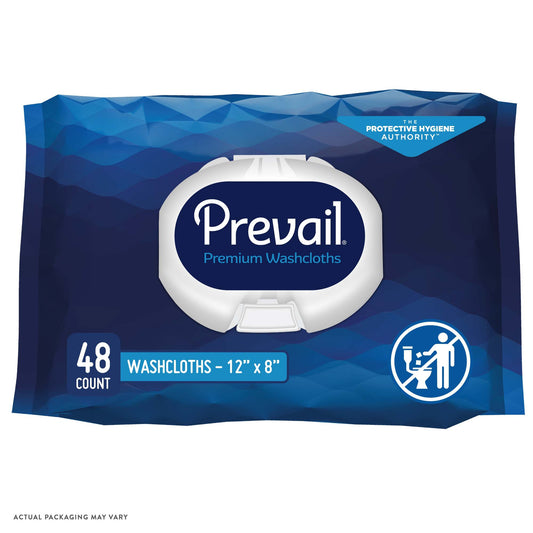 WASHCLOTH, PREVAIL SF PK DISP 12"X8" (12PK/CS)