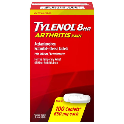 TYLENOL ARTHRITIS, CAP 8HR 650MG (100/BT)