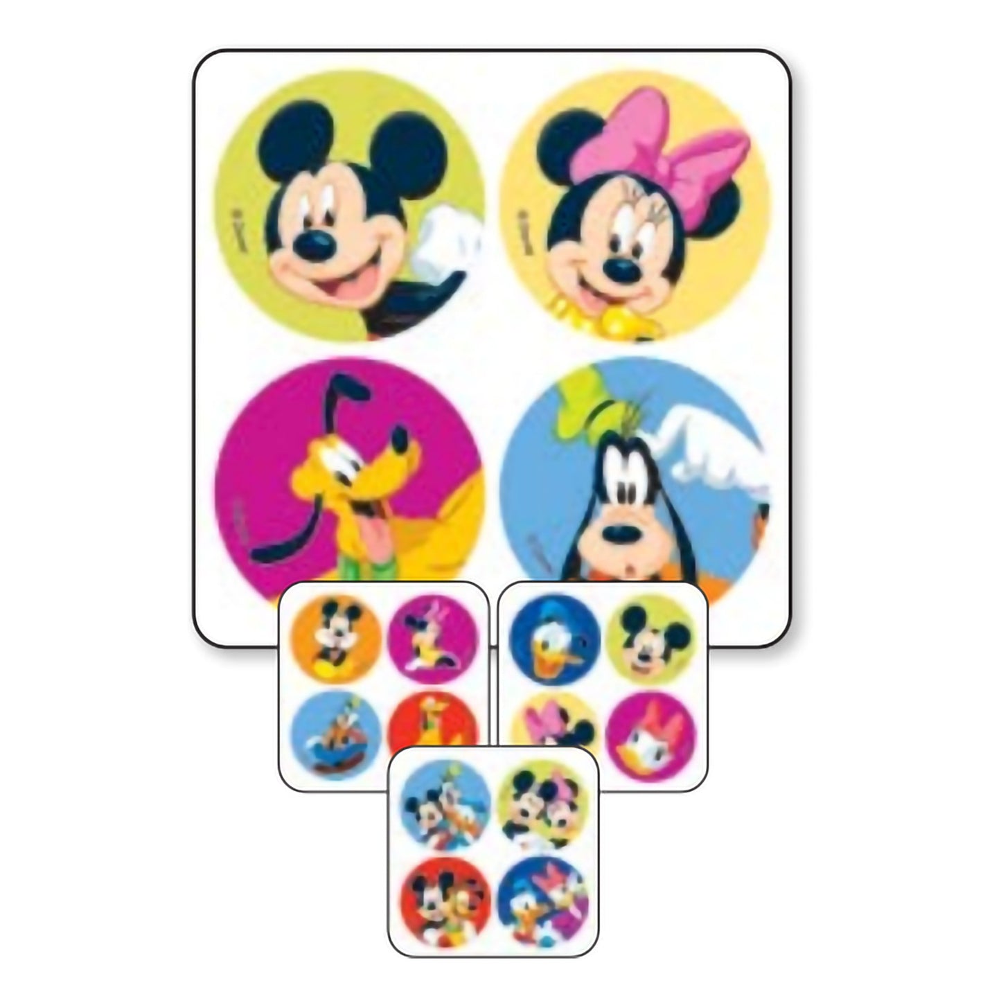 STICKERS, MICKEY & FRIENDS MINIBADGES (240/PK)