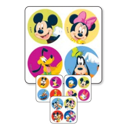 STICKERS, MICKEY & FRIENDS MINIBADGES (240/PK)