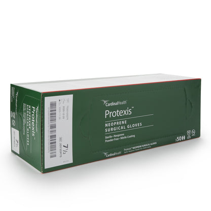 GLOVE, SURG NPRN 7.5 STR2 SMTHCHEMO (50PR/BX 4BX/CS)