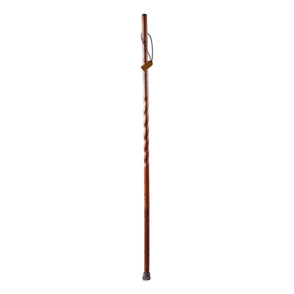 STICK, WALKING WOOD BRAZOS TWISTED TREKKER OAK RED 55"