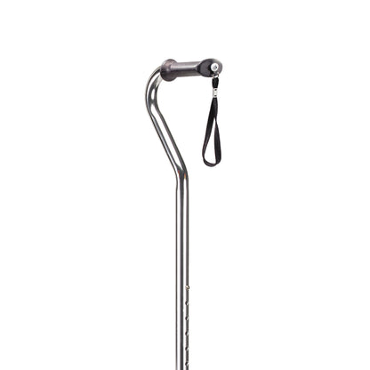 CANE, QUAD W/CONTRD GRIP CHROME SM (4/CS)