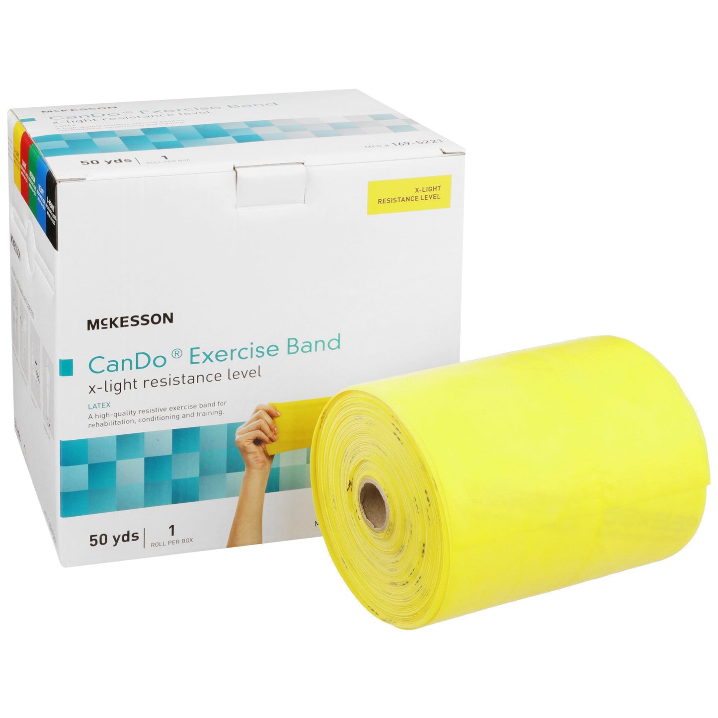 BAND, EXERCISE LTX DISP YLW 50YDS