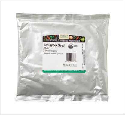Frontier Herb Whole Fenugreek Seed (1x1lb)