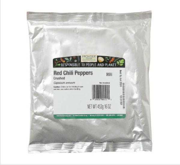 Frontier Herb Crushed Chili Peppers 15000h (1x1lb)