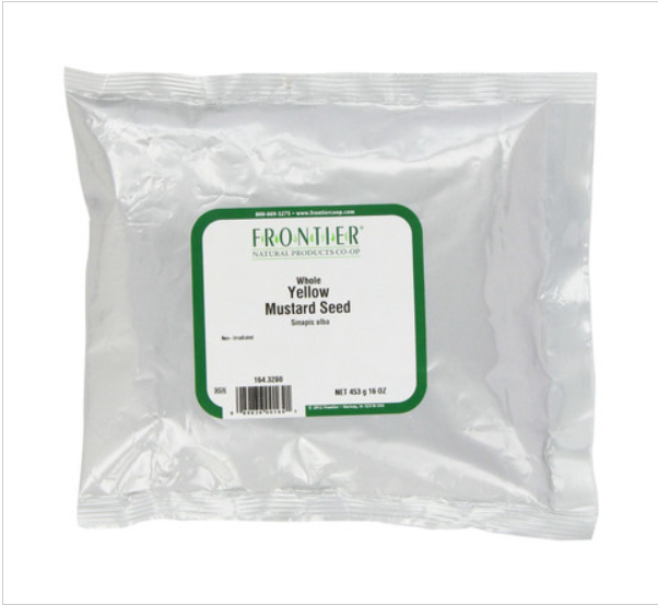 Frontier Herb Org Whole Yellow Mustard Seed (1x1lb)