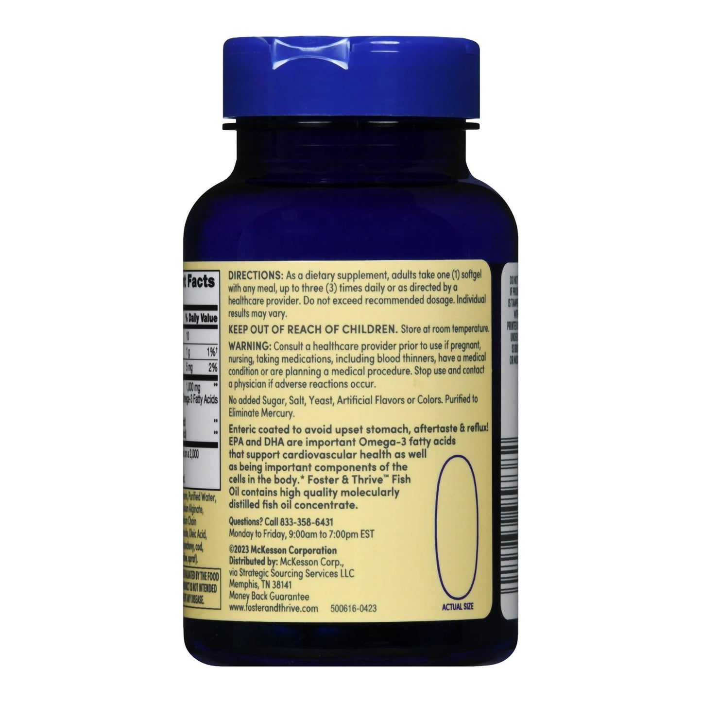 FISH OIL, CAP SGEL FT SM 1000MG (60/BT)