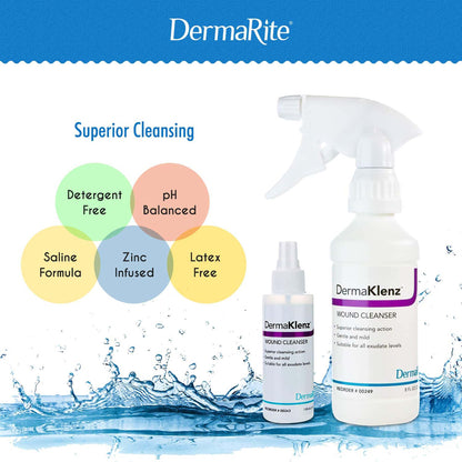 CLEANSER, WOUND DERMAL SPR 8OZ (24/CS)
