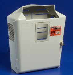 ENCLOSURE, SHARPS WALL 3GAL W/VIEW PORTS (1/CS)