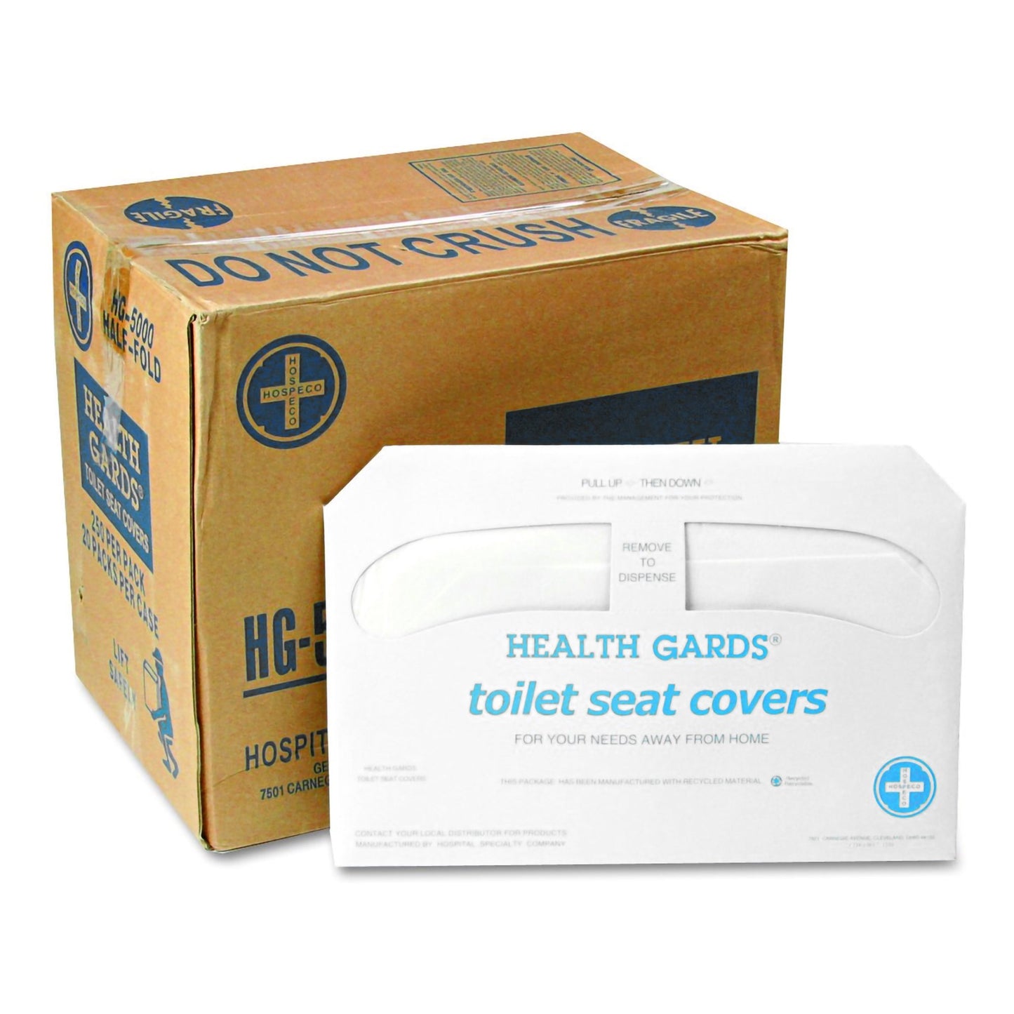 COVER, TOILET SEAT HALF FOLD (250/PK 20PK/CS)