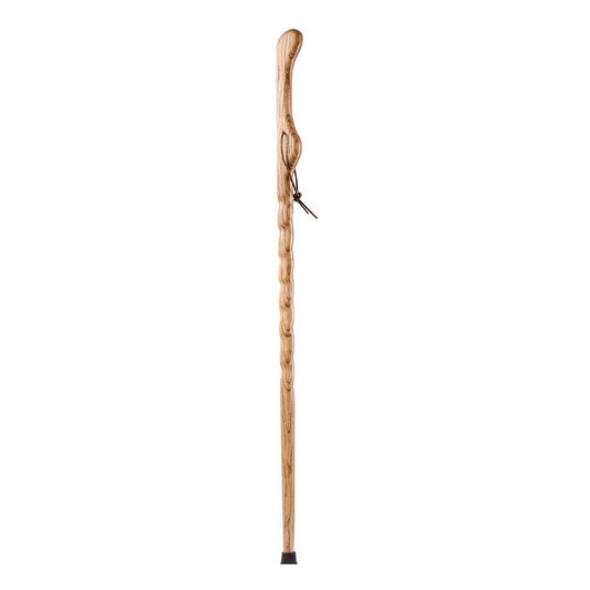 STICK, WALKING WOOD BRAZOS 58 TWIST OAK HITCHHIKER TAN 58"